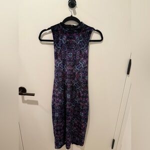 Urban Outfitters Ecote Purple Paisley Velvet Dress